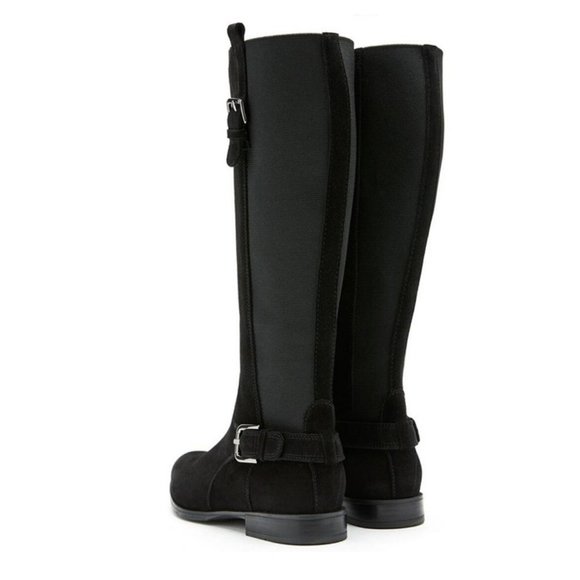 NWT La Canadienne Lentina Waterproof Suede, Flat, Black Boot Size 8 - Picture 5 of 6